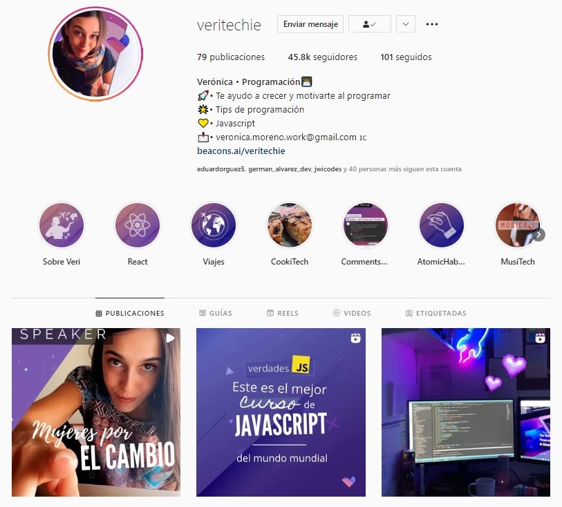 Instagram @Veritechie